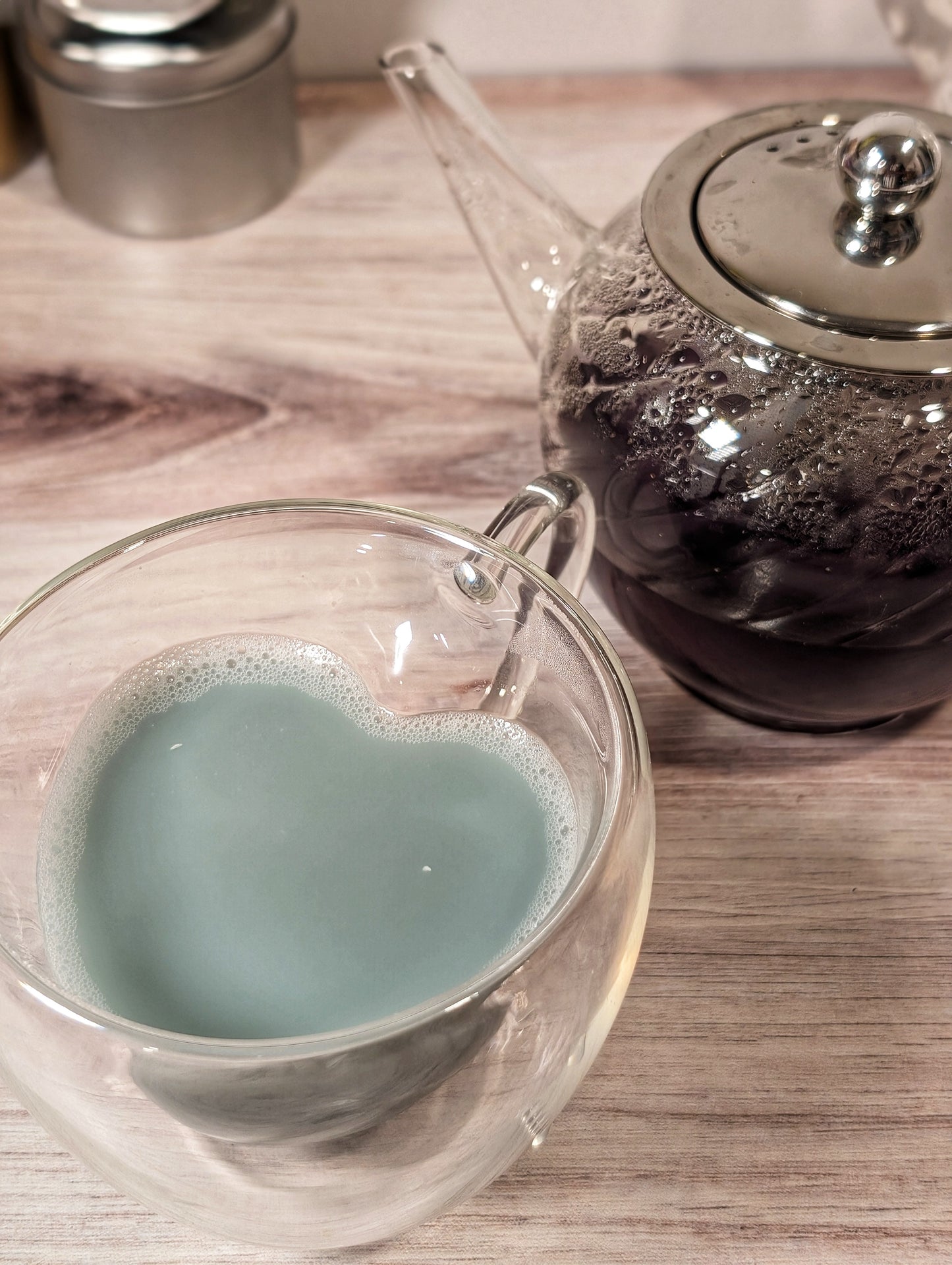 Kendall Heart Double Walled Glass Tea Mug